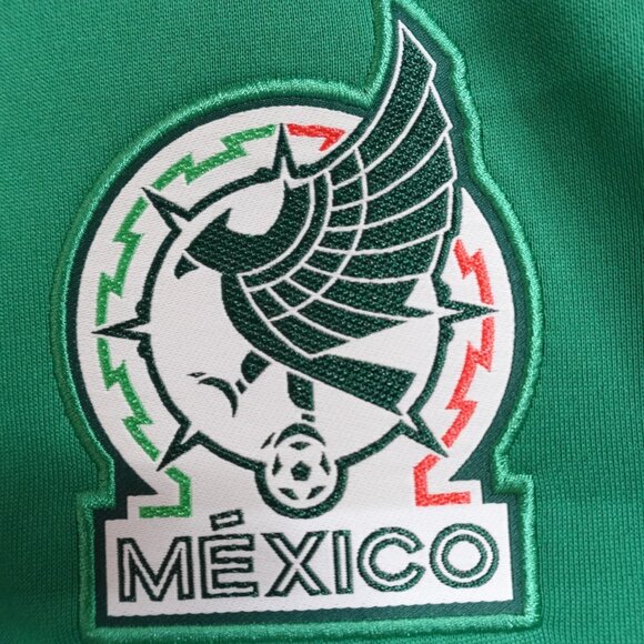 Adidas Jacket Small Green Full Zip Embroidered Mexico World Cup - Picture 3 of 9